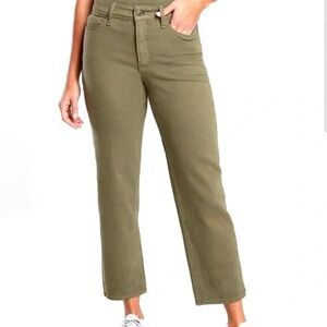 Athleta Flex Straight Crop Jean in Olive | 6P